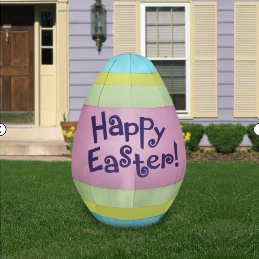 Happy Easter Inflatable Egg, 4 feet